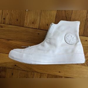 White leather Converse